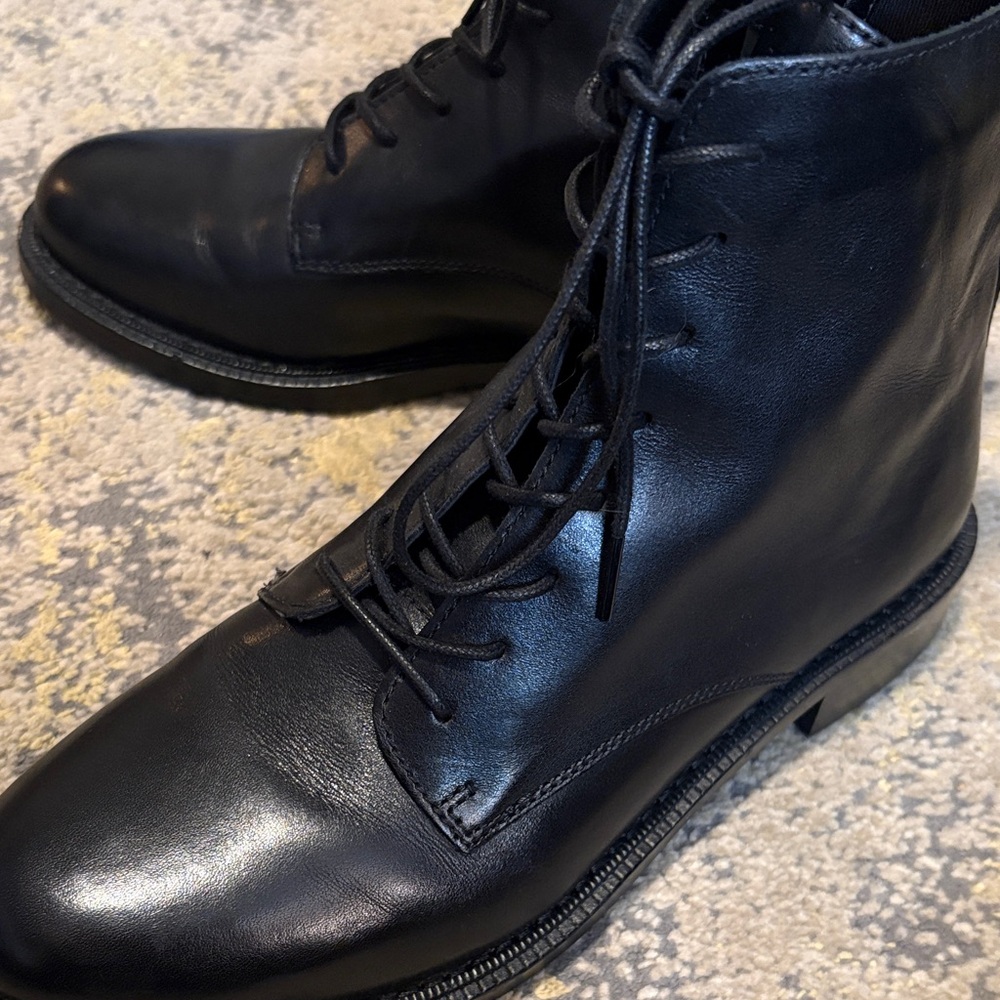 Black Leather Women's Boots